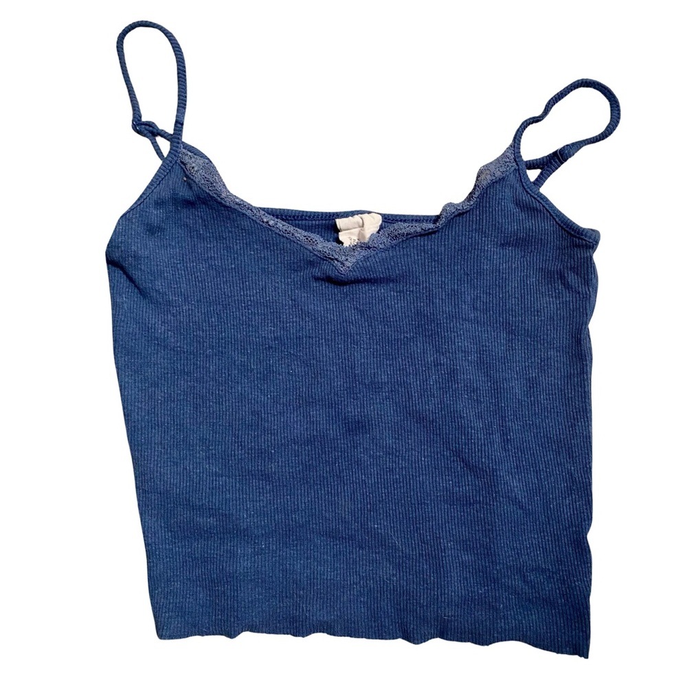 Blue cami top with lace from Destined XS
